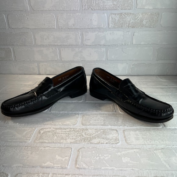 Allen Edmonds Walden Penny Loafers Mens 10.5 B Black Leather‎ Dress Shoes 42470 main image 14